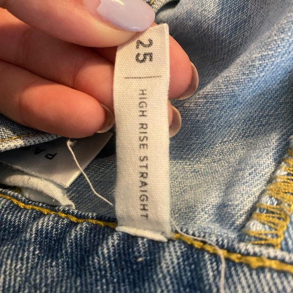 Pacsun split tone High Rise Straight jeans - Size 25 - Picture 4 of 5